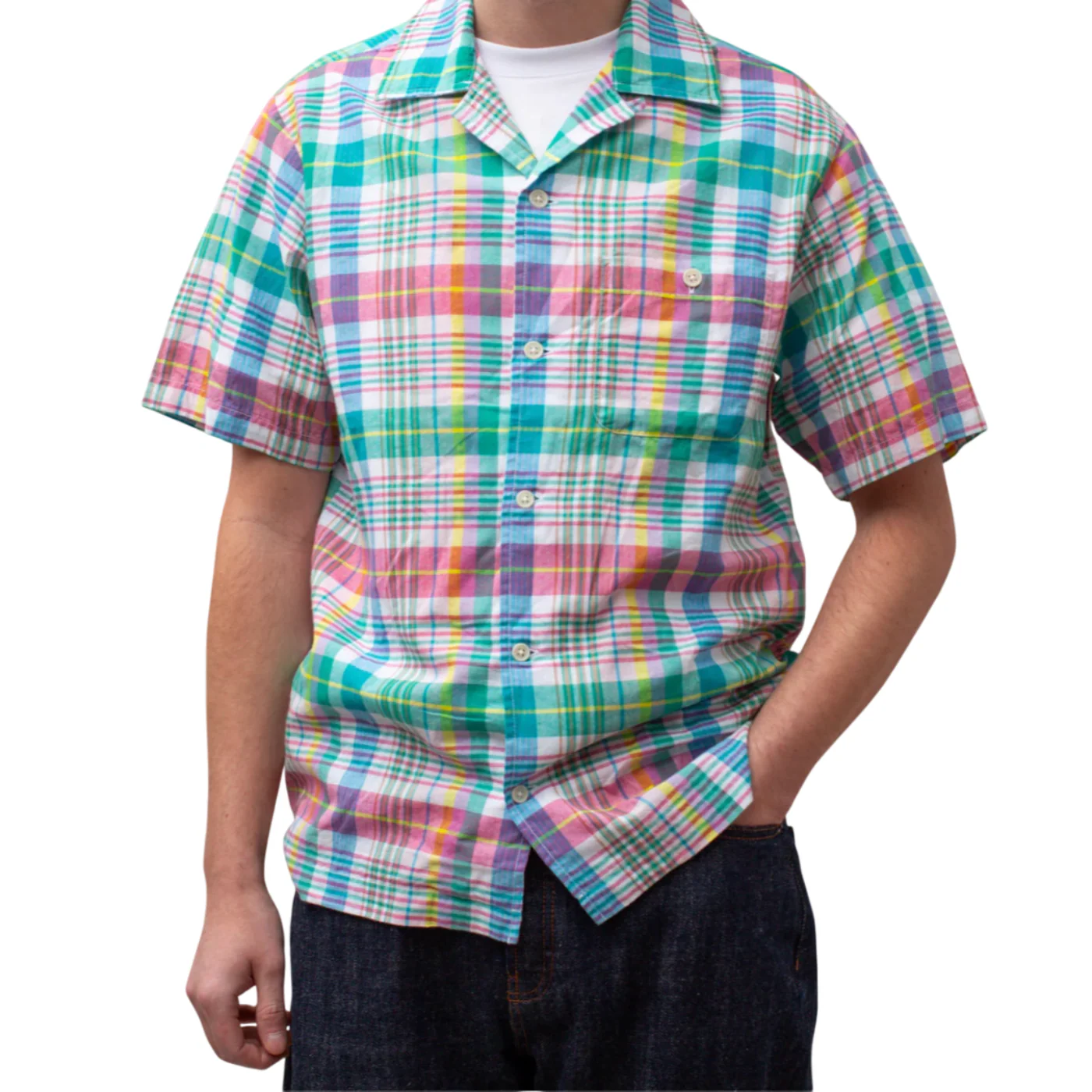 DUBBLEWARE QUINCY MADRAS CAMP SHIRT - Image 3